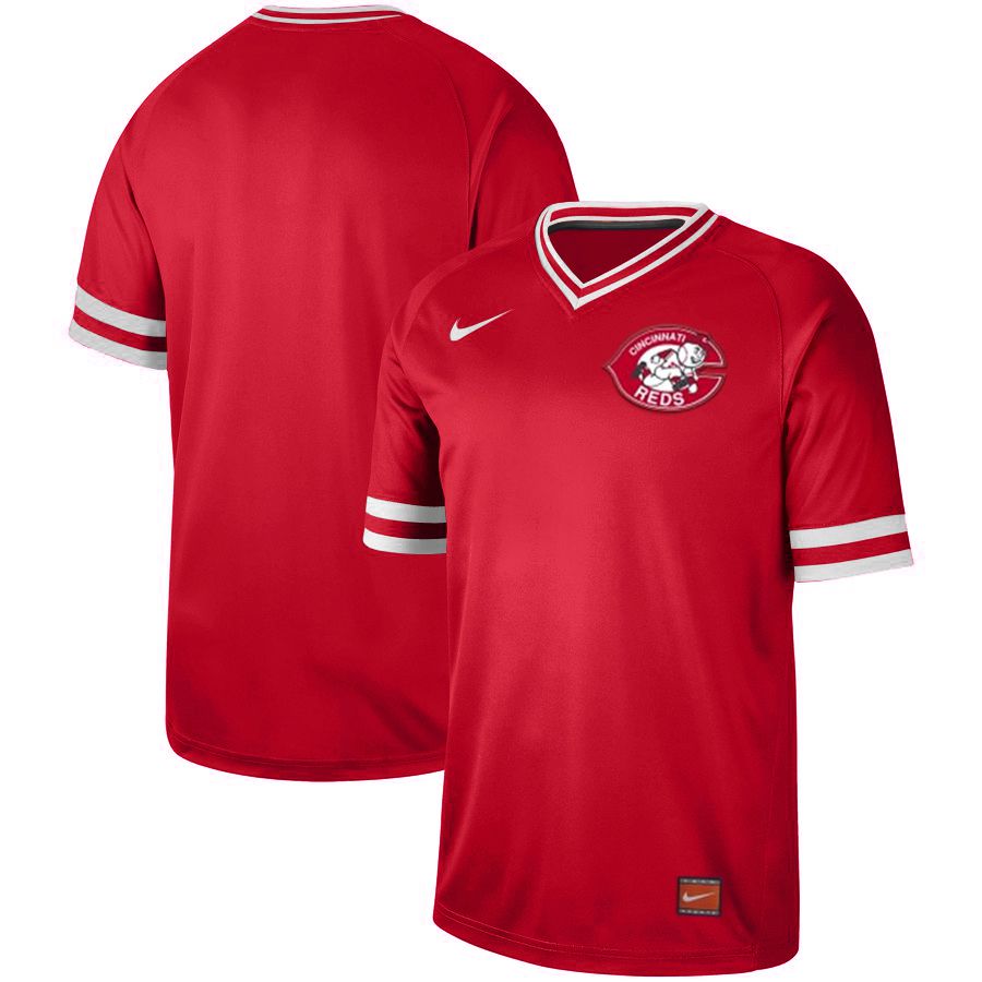 2019 Men MLB Cincinnati Reds blank red Nike Cooperstown Collection Jerseys->kansas city royals->MLB Jersey